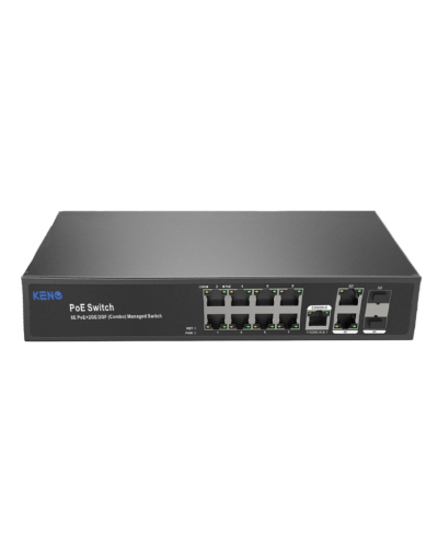 KN-SW802SFP/M2. Коммутатор с питанием по PoE. KENO во Владивостоке