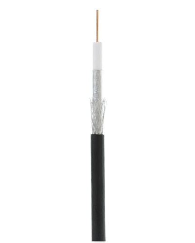 RG-6 CCS, Out, PE (UEC-C2-32123B-BK-3). Кабель коаксиальный омедненный. NETLAN во Владивостоке