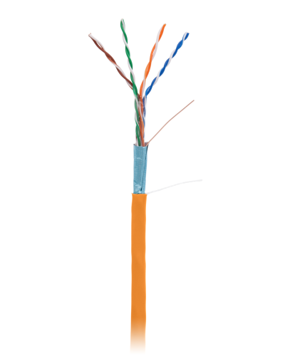 F/UTP 4pair, Cat5e, In, LSZH (EC-UF004-5E-LSZH-OR). Кабель «витая пара» (LAN) для структурированных систем связи. NETLAN во Владивостоке