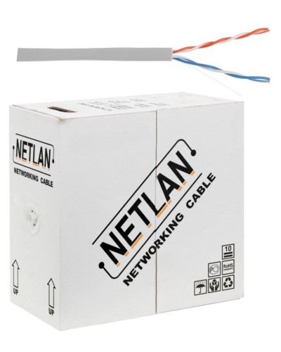 U/UTP 2pair, Cat5, In, PVC, CCA (CCA-UU002-5-PVC-GY) . Кабель «витая пара» (LAN) для структурированных систем связи. NETLAN во Владивостоке