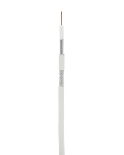 RG-6 CCS, In, PVC (UEC-C2-32123A-WT-3). Кабель коаксиальный омедненный. NETLAN во Владивостоке