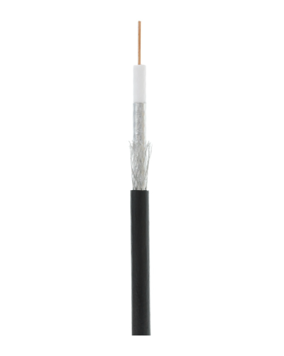 RG-6 CCS, Out, PE (EC-C2-32123B-BK-3). Кабель коаксиальный омедненный. NETLAN во Владивостоке