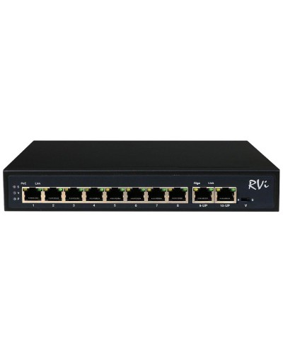 RVi-1NS08F-2T (1G). Коммутатор с питанием по PoE. RVi во Владивостоке