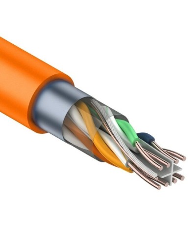 F/UTP, CAT 6, ZH нг(А)-HF, 4PR, 23AWG, INDOOR, SOLID, оранжевый, 305 м, REXANT (01-0151). Кабель «витая пара» (LAN) для структурированных систем связи. Rexant во Владивостоке