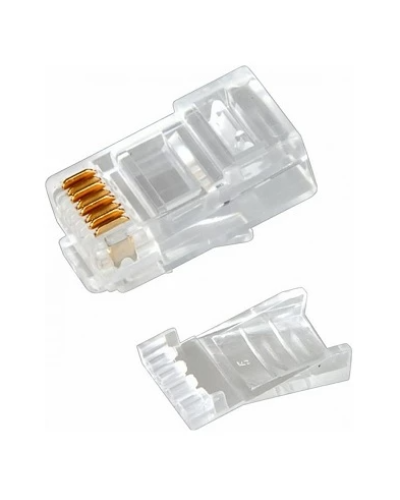 Разъем RJ-45(8P8C) под витую пару, UTP, CAT 6, с вставкой REXANT (05-1031). Разъем RJ-45. Rexant во Владивостоке