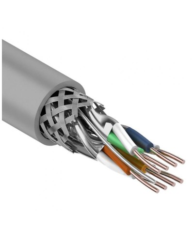 S/FTP, CAT 7, PVC, 4PR, 23AWG, INDOOR, SOLID, серый, 305 м, REXANT (01-0542). Кабель «витая пара» (LAN) для структурированных систем связи. Rexant во Владивостоке