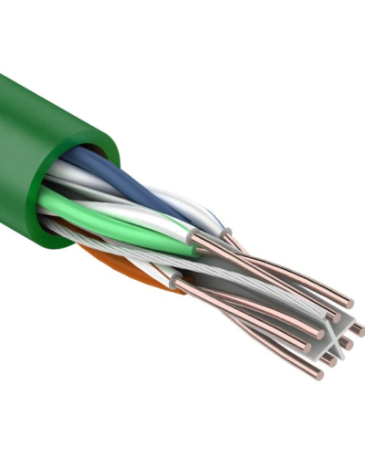 U/UTP, CAT 6, нг(А)-LSLTx, 4х2х0,575мм, 23AWG, INDOOR, SOLID, зеленый, 305м REXANT (01-0071). Кабель «витая пара» (LAN) для структурированных систем связи. Rexant во Владивостоке