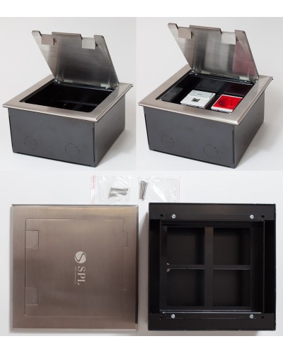 Люк на 4 поста (45х45), из нержавеющей стали, с коробкой, IP40 (300014). Люк. SPL во Владивостоке