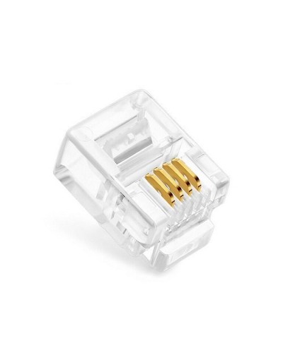 Коннекторы 6P4C (RJ-11) (100шт) (10-0227). Телефонный разъем 6P4C (RJ-11). SUPRLAN во Владивостоке
