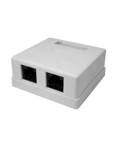 Розетка настенная RJ-45, 8P8C, Cat.6, 2 порта UTP (10-0310): Компьютерная розетка во Владивостоке