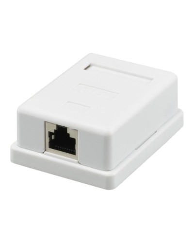 Розетка настенная RJ-45, 8P8C, Cat.5e, 1 порт FTP (10-0354). Компьютерная розетка. SUPRLAN во Владивостоке