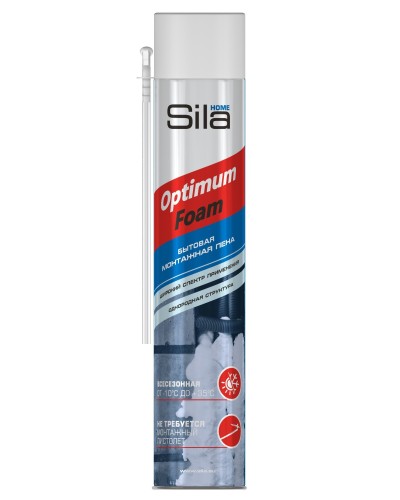 Пена монтажная SILA HOME OPTIMUM FOAM, всесезонная, 750 мл. Пена монтажная. Sila во Владивостоке