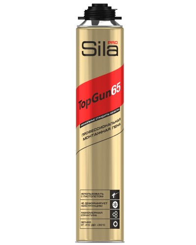 Пена монтажная Sila Pro TopGun 65, 875 мл. Пена монтажная. Sila во Владивостоке