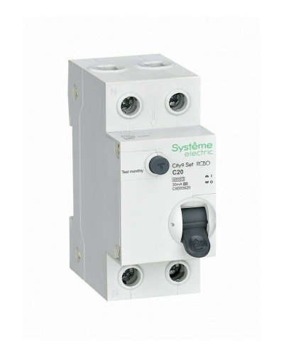 City9 Set 1P+N С 20А 4.5kA 30мА A 230В (C9D55620). Автоматический выключатель дифференциального тока. Systeme Electric во Владивостоке