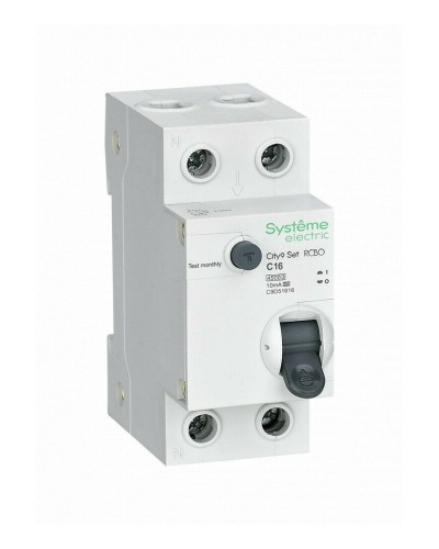 City9 Set 1P+N С 16А 4.5kA 10мА A 230В (C9D51616). Автоматический выключатель дифференциального тока. Systeme Electric во Владивостоке