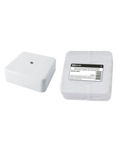 Коробка КР 50х50х20 ОП белая, IP40, с клеммной колодкой (SQ1401-0902). Распаячная коробка. TDM ЕLECTRIC во Владивостоке