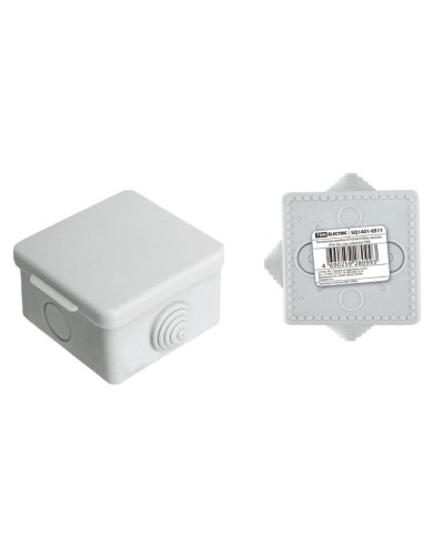 Коробка ОП 65х65х50мм, крышка, IP54, 4вх (SQ1401-0511). Распаячная коробка. TDM ЕLECTRIC во Владивостоке