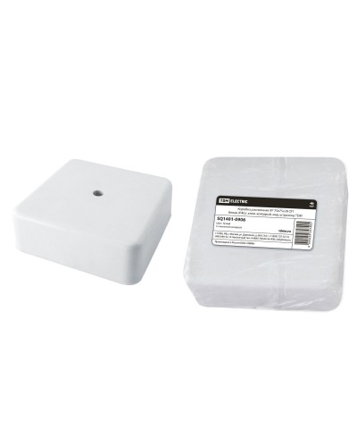 Коробка КР 75х75х28 ОП белая, IP40, с клеммной колодкой (SQ1401-0906). Распаячная коробка. TDM ЕLECTRIC во Владивостоке
