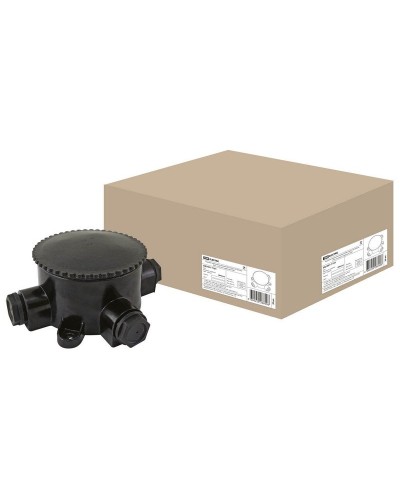 КЭМ 2-660-3 ОП D95мм IP65, 3-х рожковая (карболит) TDM (SQ1401-1101). Коробка электромонтажная. TDM ЕLECTRIC во Владивостоке