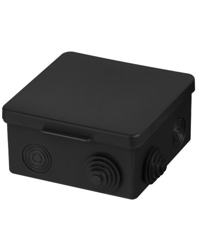 Распаячная коробка ОП 100х100х55мм, крышка, IP54, 8вх., черная TDM (SQ1401-0913). Распаячная коробка ОП. TDM ЕLECTRIC во Владивостоке