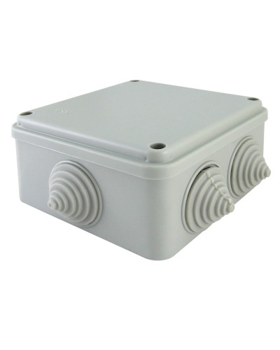Коробка ОП 100х100х50мм, крышка на винтах, IP55, 6 вх. (SQ1401-1234). Распаячная коробка. TDM ЕLECTRIC во Владивостоке