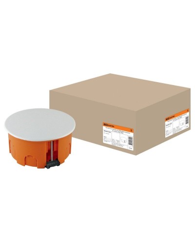 Распаячная коробка СП D80х40мм, крышка, пл. лапки, IP20, TDM (SQ1403-1025). Распаячная коробка СП. TDM ЕLECTRIC во Владивостоке