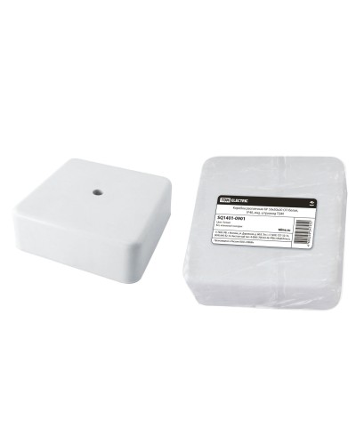 Коробка КР 50х50х20 ОП белая, IP40 (SQ1401-0901). Распаячная коробка. TDM ЕLECTRIC во Владивостоке