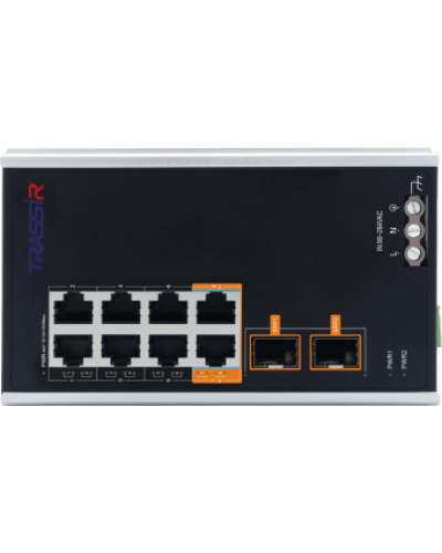 TR-NS15102S-130-8POE. Коммутатор с PoE. Trassir во Владивостоке