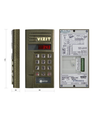 БВД-343FCPL. Вызывная панель цветная. VIZIT во Владивостоке