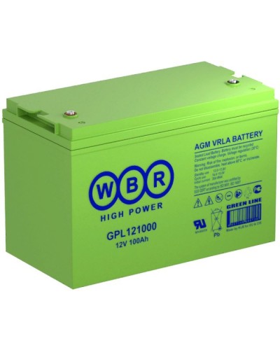 WBR GPL121000A. Аккумулятор герметичный свинцово-кислотный. WBR во Владивостоке
