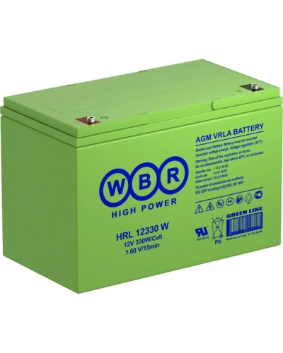 WBR HRL12330W. Аккумулятор герметичный свинцово-кислотный. WBR во Владивостоке