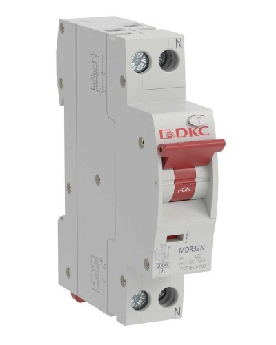YON max MDR, 1P+N, 10mA, 10A, 6kA, А (MDR32N-1N1C10-A). Компактный автоматический выключатель дифференциального тока. ДКС во Владивостоке