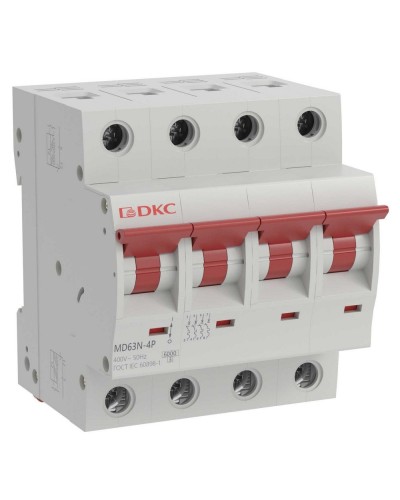 YON max MD63N 4P 6А 6кА C (MD63N-4PC6). Автоматический выключатель. ДКС во Владивостоке