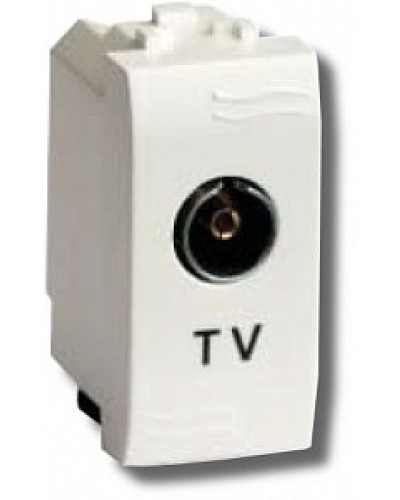 Розетка TV проходная Brava 1 модуль слоновая кость (75581S): Розетка TV во Владивостоке