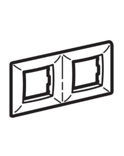 Рамка на 2+2 модуля (двухместная), слоновая кость (75012O): Рамка двухместная, Brava во Владивостоке