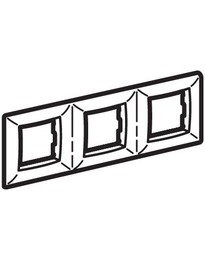 Рамка на 2+2+2 модуля (трехместная), слон. кость (75013O): Рамка трехместная, Brava во Владивостоке