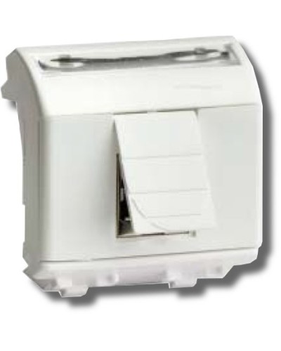 Розетка RJ-45 Brava 2 модуля белая (76450B): Розетка компьютерная с двумя разъёмами во Владивостоке