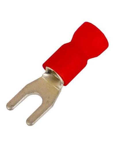 Наконечник вилочный НВИ 0,25-1,5 М4 (D4,3мм) (100 шт) (2A14P-EE-PVC). Наконечник вилочный с изолированным фланцем ПВХ. ДКС во Владивостоке