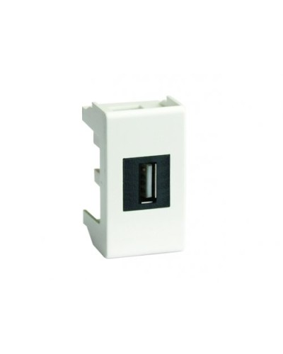 Розетка USB 2.0 Brava 1 модуль слоновая кость (75200S): Розетка USB во Владивостоке