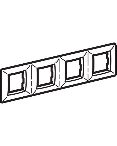 Рамка на 2+2+2+2 модуля (четырехместная), сл. кость (75014O): Рамка четырехместная, Brava во Владивостоке