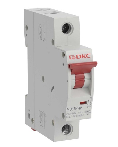 YON max MD63N 1P 20А 6кА C (MD63N-1PC20). Автоматический выключатель. ДКС во Владивостоке