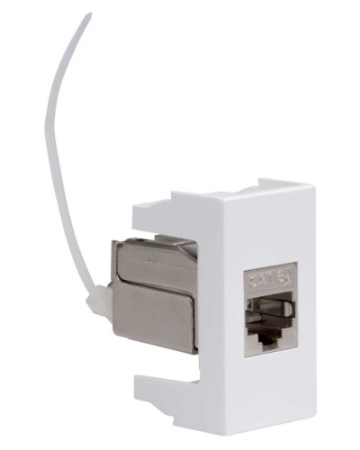 Розетка RJ-45 Viva 1 модуль кат.6A белая (45078). Розетка компьютерная экранированная с одним разъёмом. ДКС во Владивостоке