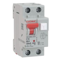 АВДТ YON MDR63 C16 2P 100mA (MDR63-23C16-A). Автоматический выключатель дифференциального тока. ДКС
