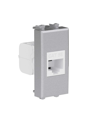 Розетка RJ-45, кат.5E, Avanti, 1 модуль, закаленная сталь (4404661): Розетка компьютерная модульная во Владивостоке