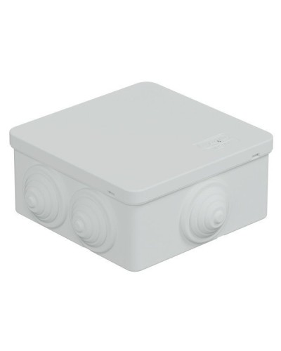 Коробка JBS101 100х100х55, 6 вых., IP55, белая (44037W-1). Коробка монтажная. Экопласт во Владивостоке