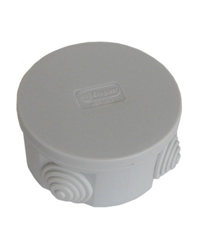 Коробка JBR080 D=80х40, 4 вых., IP44, серая (44005). Коробка монтажная. Экопласт во Владивостоке