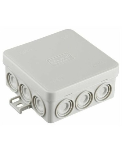 Коробка JBL085 85х85х38, 12 вых., 8P (0,15...2,5мм²) серая (43355HF-GR). Коробка монтажная, огнестойкая, без галогена. Экопласт во Владивостоке