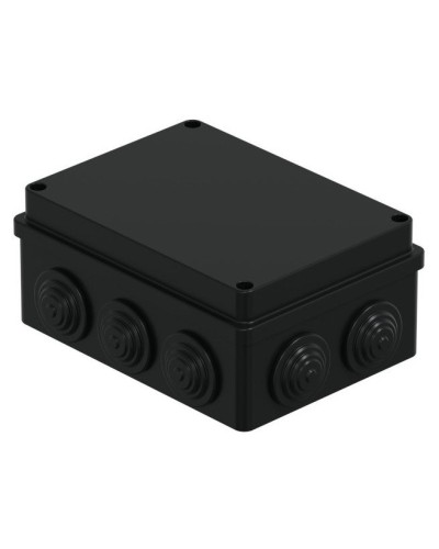 Коробка JBS150 150х110х70, 10 вых., IP55, черная (44009BL-1). Коробка монтажная. Экопласт во Владивостоке