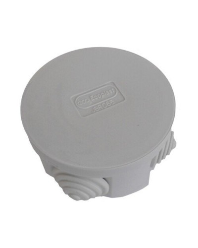 Коробка 3001 D70x36, 4 вых, IP55, серая (44001). Коробка монтажная. Экопласт во Владивостоке