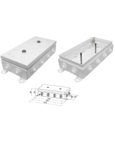 КМ IP55-1224. Коробка монтажная электротехническая. Гефест во Владивостоке